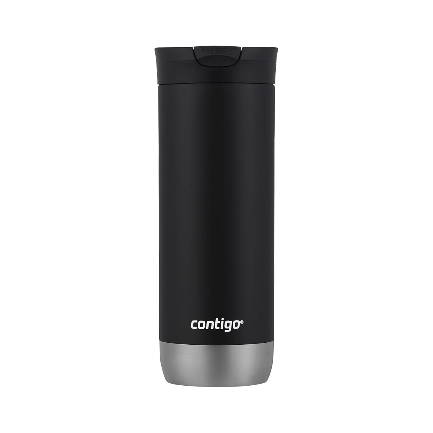 Contigo Huron 2.0 stainless steel vacuum-insulated travel mug with SnapSeal lid